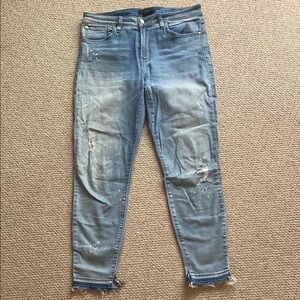 Sanctuary Blue Skinny Jeans Distressed Denim